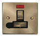 Scolmore VPAB552BK - 13A Fused ‘Ingot’ Switched Connection Unit With Flex Outlet + Neon - Black Deco Scolmore - Sparks Warehouse