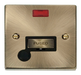 Scolmore VPAB553BK - 13A Fused ‘Ingot’ Connection Unit With Flex Outlet + Neon - Black Deco Scolmore - Sparks Warehouse