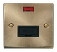 Scolmore VPAB653BK - 13A Fused Connection Unit With Neon - Black Deco Scolmore - Sparks Warehouse