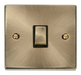 Scolmore VPAB722BK - 20A 1 Gang DP ‘Ingot’ Switch - Black Deco Scolmore - Sparks Warehouse