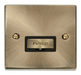Scolmore VPAB750BK - 13A Fused ‘Ingot’ Connection Unit - Black Deco Scolmore - Sparks Warehouse