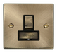 Scolmore VPAB751BK - 13A Fused ‘Ingot’ Switched Connection Unit - Black Deco Scolmore - Sparks Warehouse