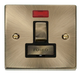 Scolmore VPAB752BK - 13A Fused ‘Ingot’ Switched Connection Unit With Neon - Black Deco Scolmore - Sparks Warehouse