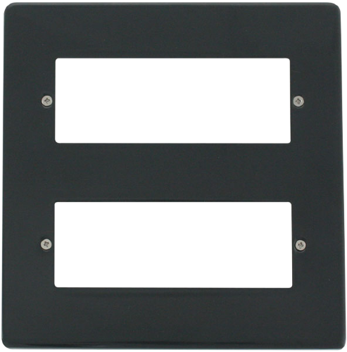 Scolmore VPAG512 - 12 Gang Minigrid Front Plate - Anthracite Grey MiniGrid Scolmore - Sparks Warehouse