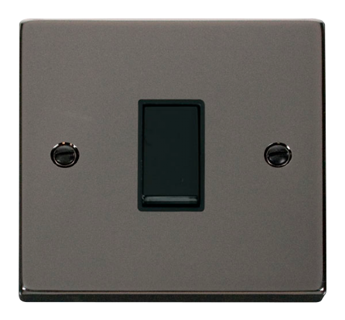Scolmore VPBN011BK - 1 Gang 2 Way 10AX Switch - Black Deco Scolmore - Sparks Warehouse