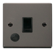 Scolmore VPBN022BK - 20A 1 Gang DP Switch With Flex Outlet - Black Deco Scolmore - Sparks Warehouse