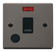Scolmore VPBN023BK - 20A 1 Gang DP Switch With Flex Outlet And Neon - Black Deco Scolmore - Sparks Warehouse
