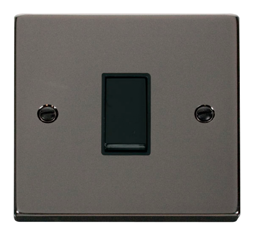 Scolmore VPBN025BK - 1 Gang Intermediate 10AX Switch - Black Deco Scolmore - Sparks Warehouse