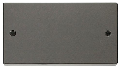 Scolmore VPBN061 - 2 Gang Blank Plate Deco Scolmore - Sparks Warehouse