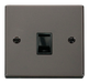 Scolmore VPBN115BK - Single RJ11 Socket  (Ireland/USA) - Black Deco Scolmore - Sparks Warehouse