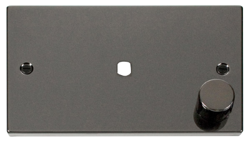 Scolmore VPBN185 - 2 Gang Plate Single Aperture (1000W Max) Deco Scolmore - Sparks Warehouse