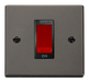 Scolmore VPBN200BK - 1 Gang 45A DP Switch - Black Deco Scolmore - Sparks Warehouse