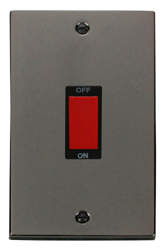 Scolmore VPBN202BK - 2 Gang 45A DP Switch - Black Deco Scolmore - Sparks Warehouse