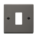 Scolmore VPBN20401 - 1 Gang GridPro® Frontplate - Black Nickel GridPro Scolmore - Sparks Warehouse