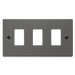 Scolmore VPBN20403 - 3 Gang GridPro® Frontplate - Black Nickel GridPro Scolmore - Sparks Warehouse