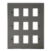 Scolmore VPBN20509 - 9 Gang GridPro® Frontplate - Black Nickel GridPro Scolmore - Sparks Warehouse