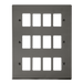 Scolmore VPBN20512 - 12 Gang GridPro® Frontplate - Black Nickel GridPro Scolmore - Sparks Warehouse