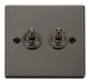 Scolmore VPBN422 - 2 Gang 2 Way 10AX Toggle Switch Deco Scolmore - Sparks Warehouse
