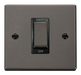 Scolmore VPBN500BK - Ingot 1 Gang 45A DP Switch - Black Deco Scolmore - Sparks Warehouse
