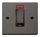 Scolmore VPBN501BK - Ingot 1 Gang 45A DP Switch With Neon - Black Deco Scolmore - Sparks Warehouse