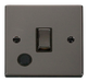 Scolmore VPBN522BK - 20A 1 Gang DP ‘Ingot’ Switch With Flex Outlet - Black Deco Scolmore - Sparks Warehouse