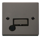 Scolmore VPBN550BK - 13A Fused ‘Ingot’ Connection Unit With Flex Outlet - Black Deco Scolmore - Sparks Warehouse