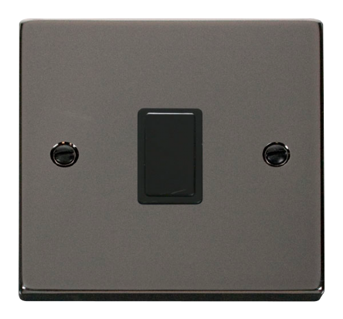 Scolmore VPBN622BK - 20A 1 Gang DP Switch - Black Deco Scolmore - Sparks Warehouse