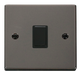 Scolmore VPBN622BK - 20A 1 Gang DP Switch - Black Deco Scolmore - Sparks Warehouse