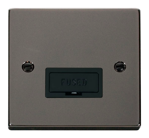 Scolmore VPBN650BK - 13A Fused Connection Unit - Black Deco Scolmore - Sparks Warehouse