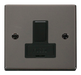 Scolmore VPBN651BK - 13A Fused Switched Connection Unit - Black Deco Scolmore - Sparks Warehouse