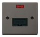 Scolmore VPBN653BK - 13A Fused Connection Unit With Neon - Black Deco Scolmore - Sparks Warehouse