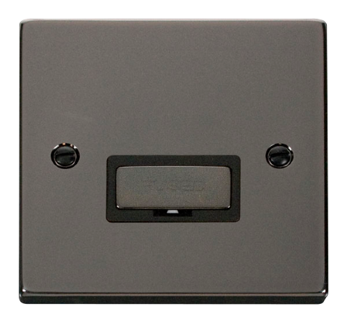 Scolmore VPBN750BK - 13A Fused ‘Ingot’ Connection Unit - Black Deco Scolmore - Sparks Warehouse