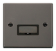 Scolmore VPBN750BK - 13A Fused ‘Ingot’ Connection Unit - Black Deco Scolmore - Sparks Warehouse