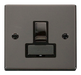 Scolmore VPBN751BK - 13A Fused ‘Ingot’ Switched Connection Unit - Black Deco Scolmore - Sparks Warehouse