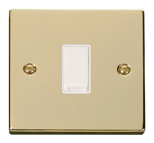 Scolmore VPBR011WH - 1 Gang 2 Way 10AX Switch - White Deco Scolmore - Sparks Warehouse