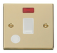 Scolmore VPBR023WH - 20A 1 Gang DP Switch With Flex Outlet And Neon - White Deco Scolmore - Sparks Warehouse