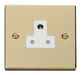 Scolmore VPBR038WH - 5A Round Pin Socket Outlet - White Deco Scolmore - Sparks Warehouse