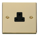 Scolmore VPBR039BK - 2A Round Pin Socket Outlet - Black Deco Scolmore - Sparks Warehouse