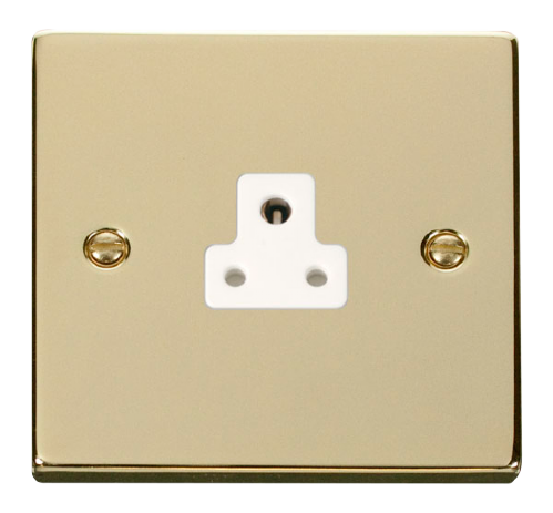 Scolmore VPBR039WH - 2A Round Pin Socket Outlet - White Deco Scolmore - Sparks Warehouse