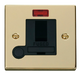 Scolmore VPBR052BK - 13A Fused Switched Connection Unit With Flex Outlet + Neon - Black Deco Scolmore - Sparks Warehouse