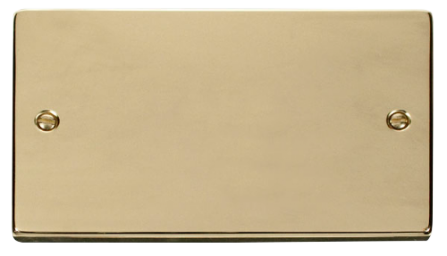 Scolmore VPBR061 - 2 Gang Blank Plate Deco Scolmore - Sparks Warehouse