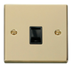 Scolmore VPBR115BK - Single RJ11 Socket  (Ireland/USA) - Black Deco Scolmore - Sparks Warehouse