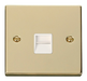 Scolmore VPBR120WH - Single Telephone Socket Outlet Master - White Deco Scolmore - Sparks Warehouse