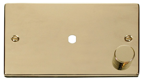 Scolmore VPBR185 - 2 Gang Plate 1 Module (630W Or 1000W) Deco Scolmore - Sparks Warehouse