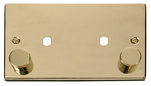 Scolmore VPBR186 - 2 Gang Plate 2 Module (1630W Max) Deco Scolmore - Sparks Warehouse