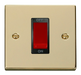 Scolmore VPBR200BK - 1 Gang 45A DP Switch - Black Deco Scolmore - Sparks Warehouse