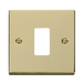 Scolmore VPBR20401 - 1 Gang GridPro® Frontplate - Polished Brass GridPro Scolmore - Sparks Warehouse