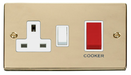 Scolmore VPBR204WH - 45A DP Switch + 13A Switched Socket - White Deco Scolmore - Sparks Warehouse
