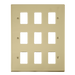 Scolmore VPBR20509 - 9 Gang GridPro® Frontplate - Polished Brass GridPro Scolmore - Sparks Warehouse