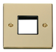 Scolmore VPBR402BK - 1 Gang Plate Twin Aperture - Black Deco Scolmore - Sparks Warehouse